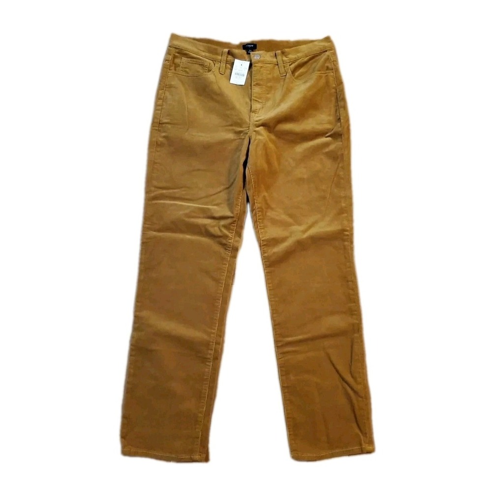 J Crew Corduroy Pants Womens Size 31 X 29 Essential Straight‎ Golden Brown Tan